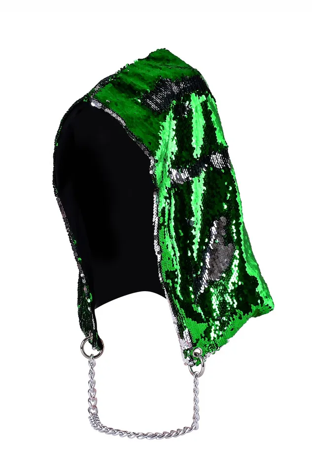 Reversible Sequin Hood Silver Grass THE LUMi SHOP Rings Reversible Sequin Hood Silver Grass THE LUMi SHOP Rings