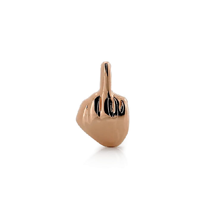 Body Vision Earrings Middle Finger