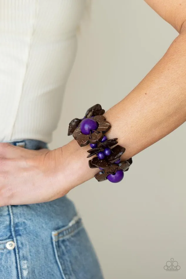 Bracelets Paparazzi Bracelet Mediterranean Mangrove Purple Paparazzi Jewelry