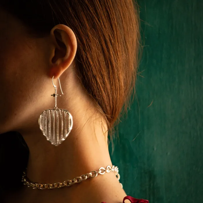 Caged Heart Earrings Virgins Saints Angels Earrings