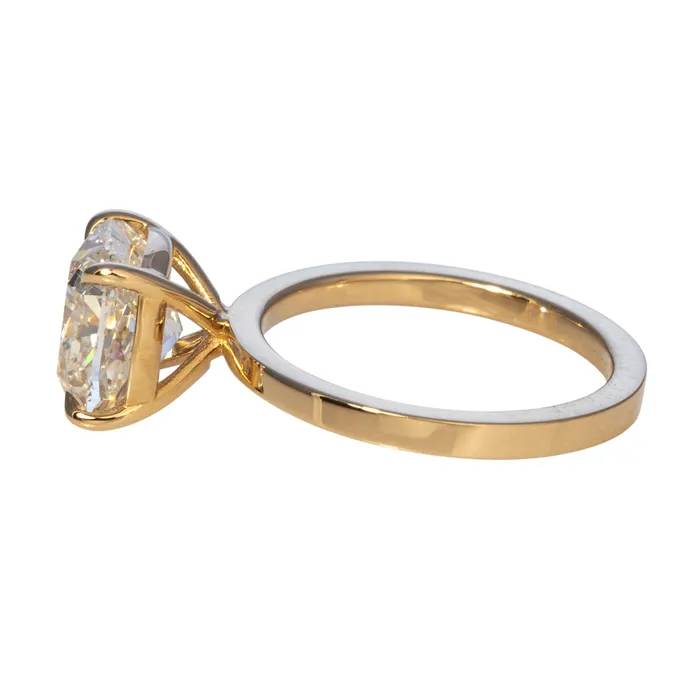 Croghans Rings 35ct I SI1 Cushion Diamond Solitaire 14K Yellow Gold Engagement Ring