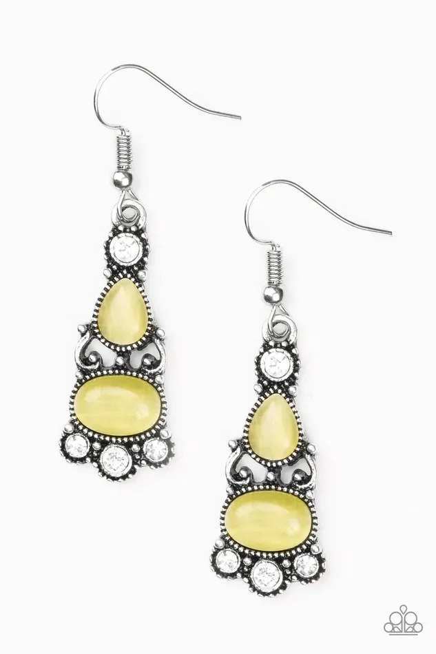 Earrings Paparazzi Jewelry Paparazzi Earring Push Your LUXE Yellow
