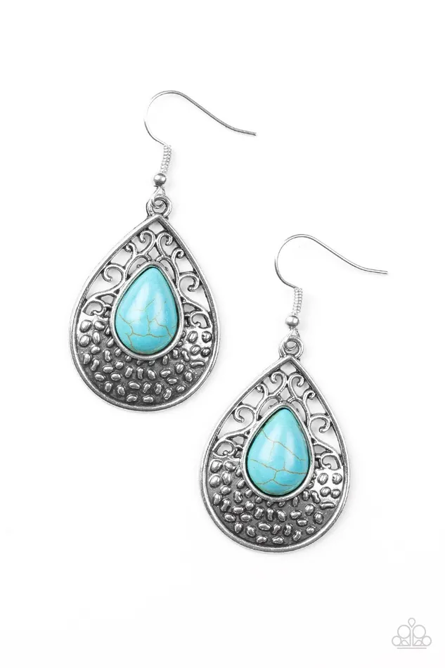 Earrings Paparazzi Jewelry Paparazzi Earring Tucson Tunes Blue