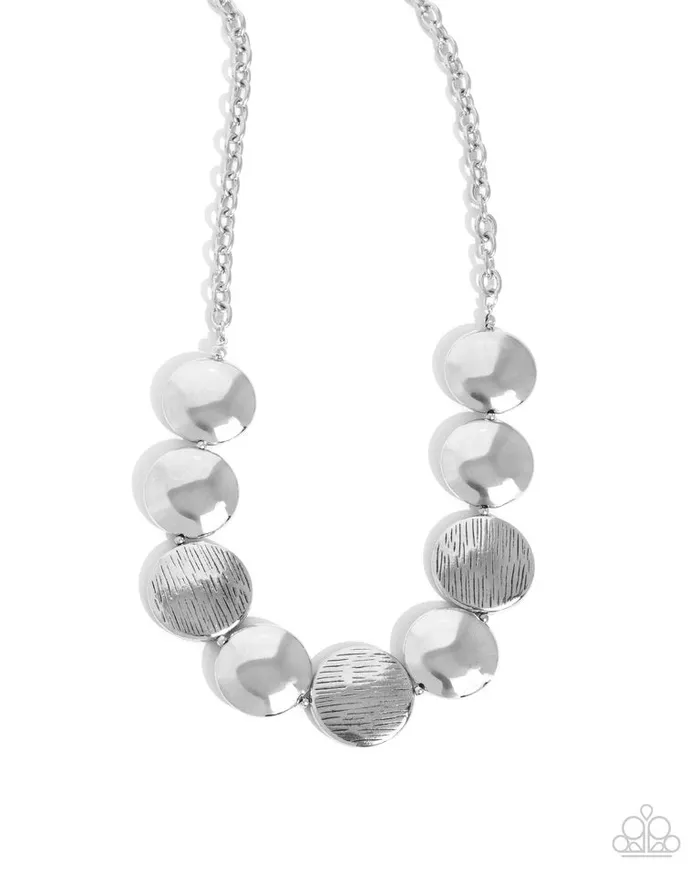 Necklaces Paparazzi Necklace Engraved Energy Silver Paparazzi Jewelry Necklaces Paparazzi Necklace Engraved Energy Silver Paparazzi Jewelry