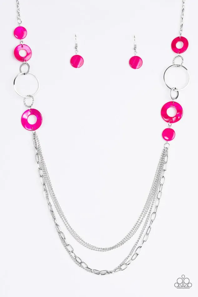 Necklaces Paparazzi Necklace Tropical Sunsets Pink Paparazzi Jewelry
