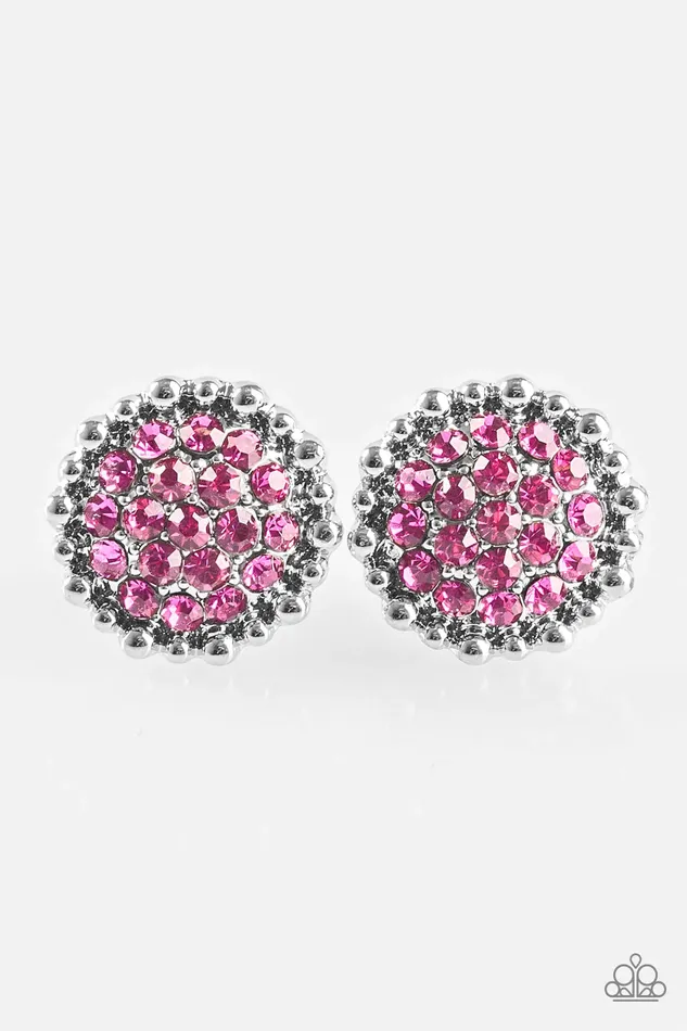 Paparazzi Earring Glam Tour Pink Paparazzi Jewelry Earrings