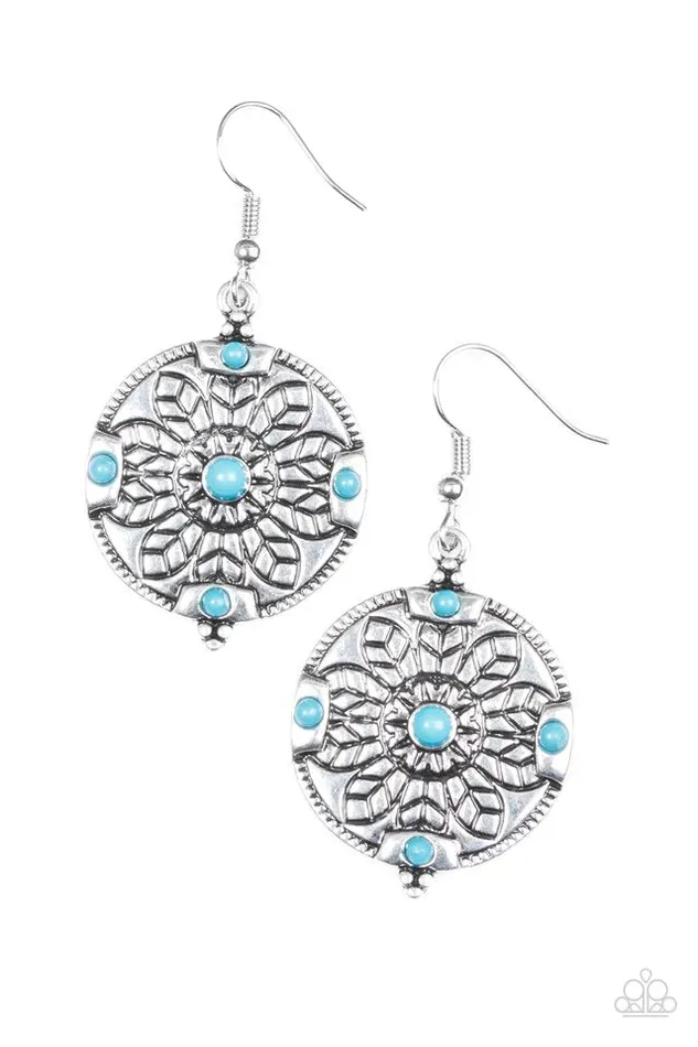 Paparazzi Earring Second Spring Blue Paparazzi Jewelry Earrings