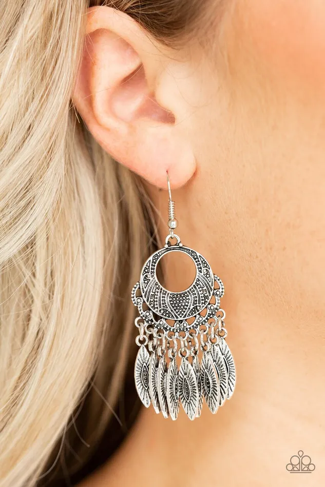 Paparazzi Jewelry Earrings Paparazzi Earring Country Chimes Silver