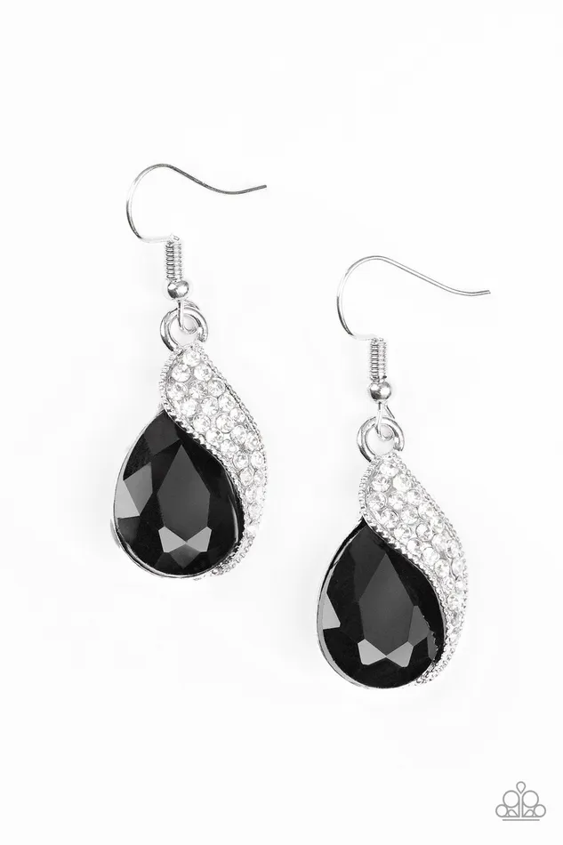 Paparazzi Jewelry Earrings Paparazzi Earring Easy Elegance Black