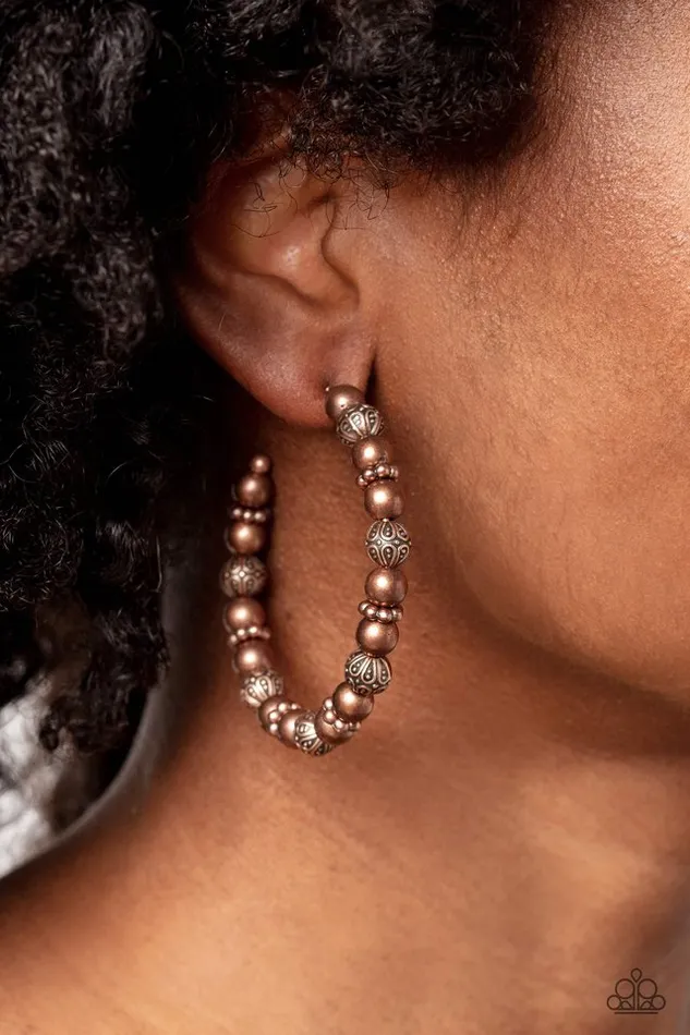 Paparazzi Jewelry Earrings Paparazzi Earring Rebuilt Ruins Copper