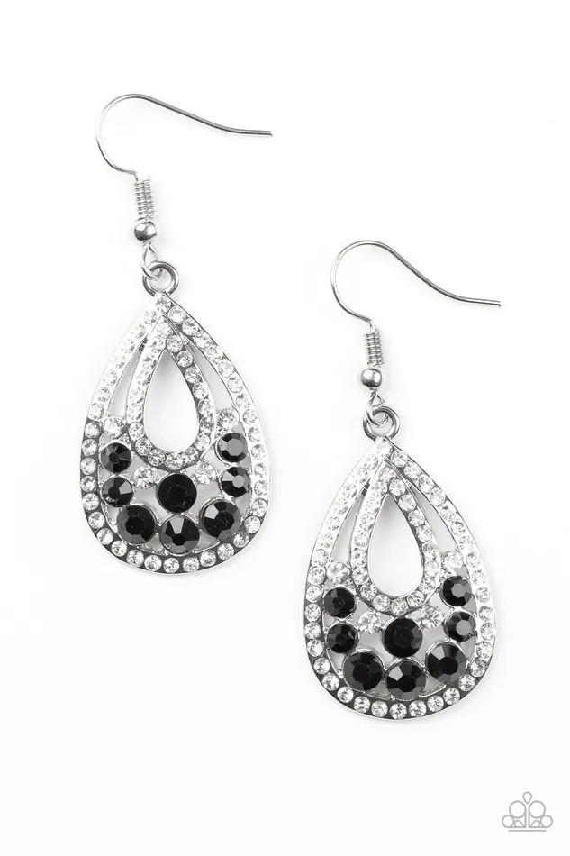 Paparazzi Jewelry Earrings Paparazzi Earring Sparkling Stardom Black