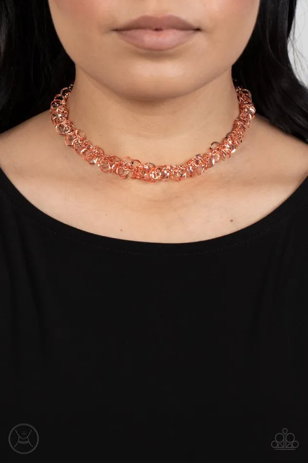Paparazzi Jewelry Necklaces Paparazzi Necklace Cause a Commotion Copper