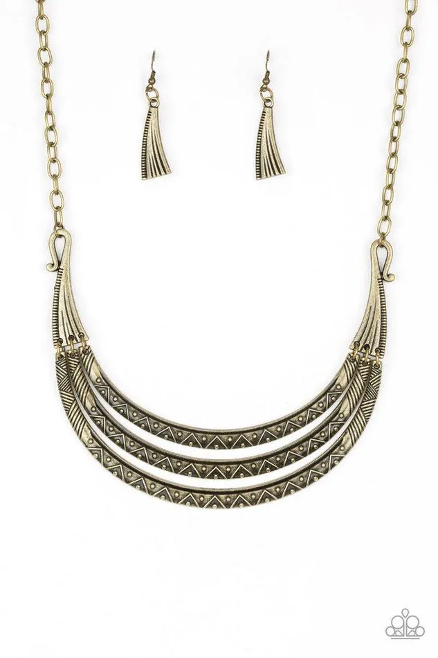 Paparazzi Jewelry Necklaces Paparazzi Necklace Primal Princess Brass