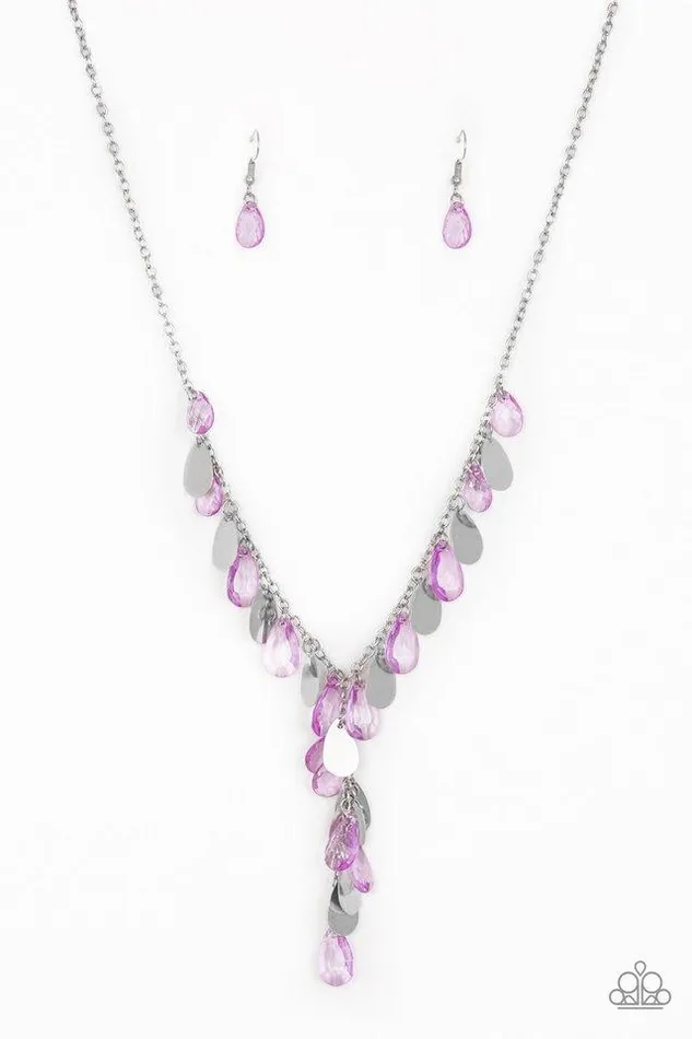 Paparazzi Jewelry Necklaces Paparazzi Necklace Sailboat Sunsets Purple
