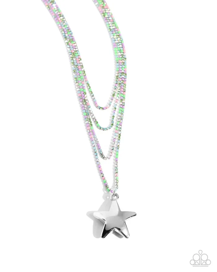 Paparazzi Jewelry Paparazzi Necklace Seize the Stars Green Necklaces Paparazzi Jewelry Paparazzi Necklace Seize the Stars Green Necklaces