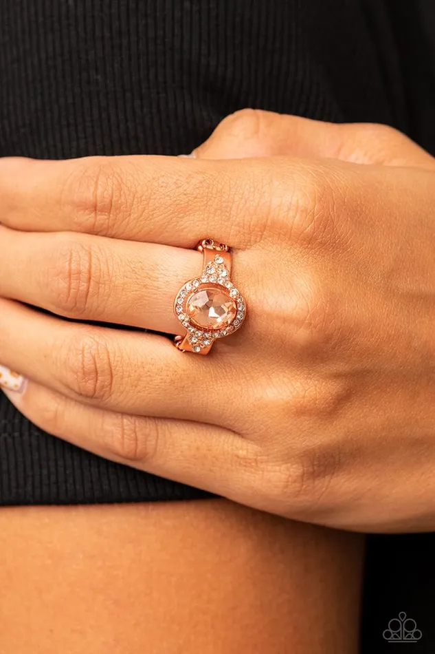 Paparazzi Jewelry Paparazzi Ring Dazzling I Dos Copper Rings