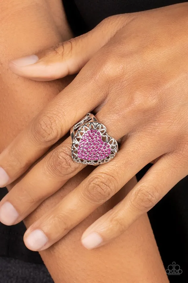 Paparazzi Jewelry Paparazzi Ring Romantic Escape Pink Rings