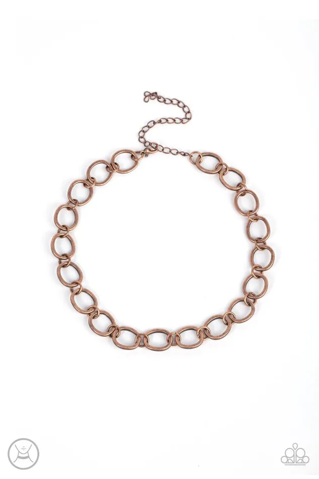 Paparazzi Necklace 90s Nostalgia Copper Paparazzi Jewelry Necklaces Paparazzi Necklace 90s Nostalgia Copper Paparazzi Jewelry Necklaces