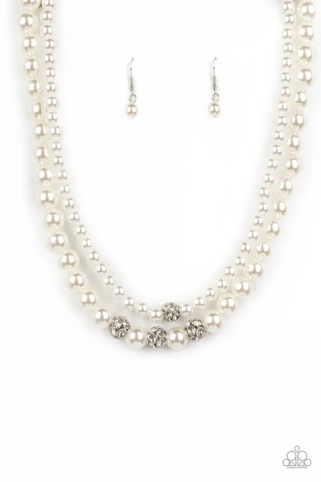 Paparazzi Necklace Brilliant Ballerina White Paparazzi Jewelry Necklaces