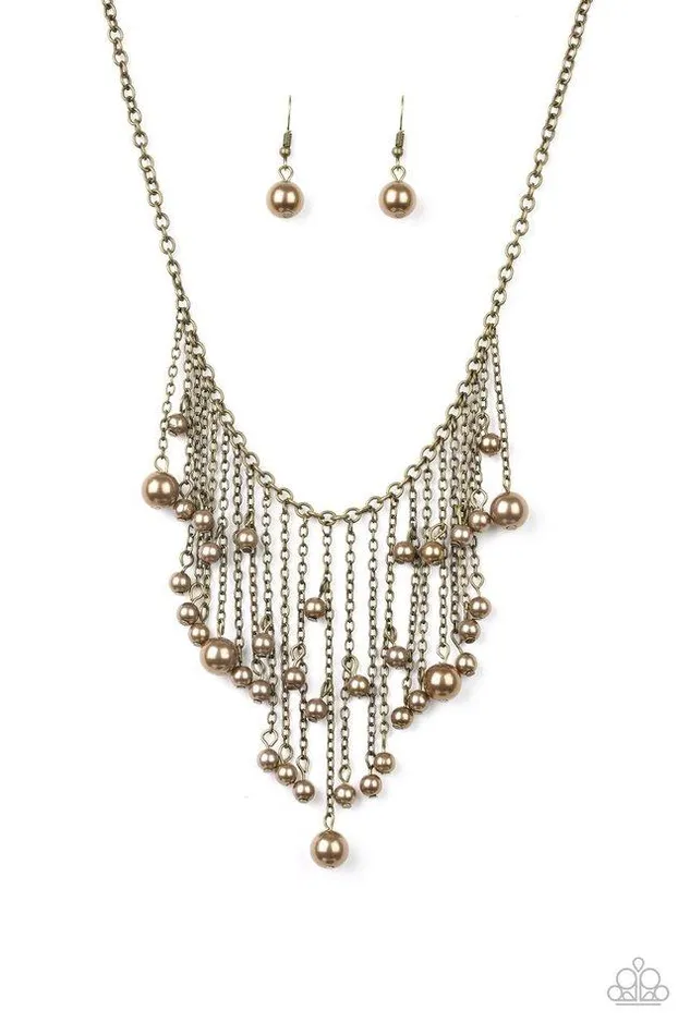 Paparazzi Necklace Catwalk Champ Brass Paparazzi Jewelry Necklaces