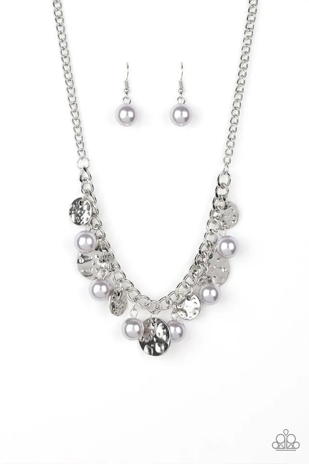 Paparazzi Necklace Seaside Sophistication Silver Paparazzi Jewelry Necklaces