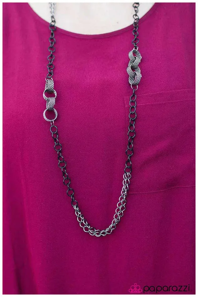 Paparazzi Necklace What Goes Up Black Paparazzi Jewelry Necklaces