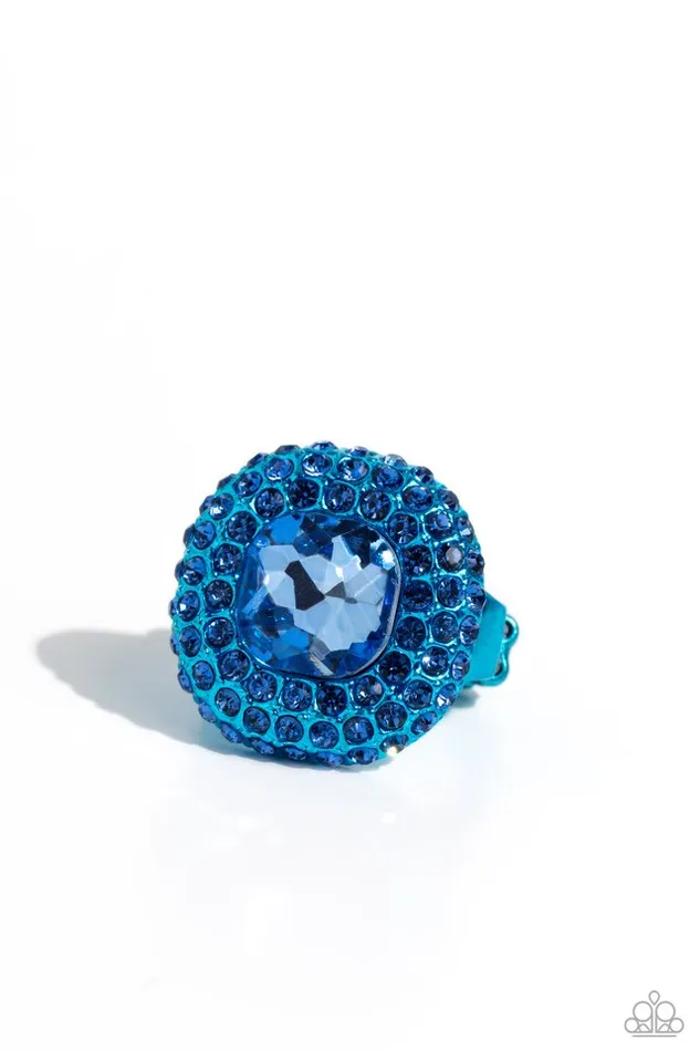 Paparazzi Ring Glistening Grit Blue Paparazzi Jewelry Rings Paparazzi Ring Glistening Grit Blue Paparazzi Jewelry Rings