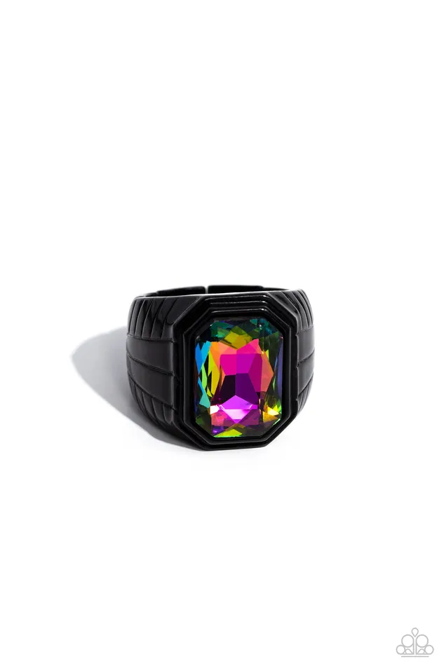 Rings Paparazzi Jewelry Paparazzi Ring Cavalier Claim Multi