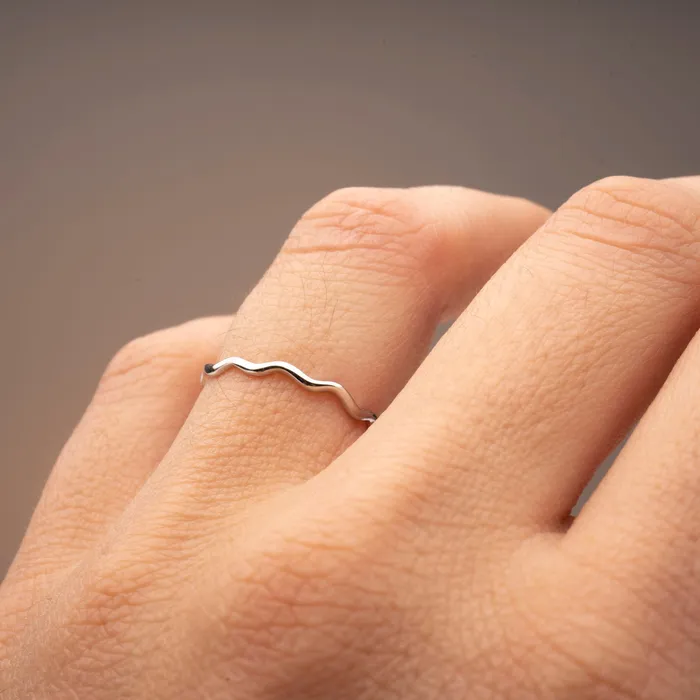 Silver Wavy Ring TheRoseGypsy Rings