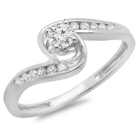 160 Ct Round Cut Natural Earth Mined Diamonds Engagement Ring Split Shank GB Rings