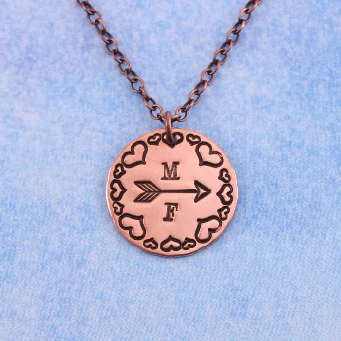 Fat Heart Metal Design Stamp 2mm Beaducation Original DS 14 Necklaces Fat Heart Metal Design Stamp 2mm Beaducation Original DS 14 Necklaces