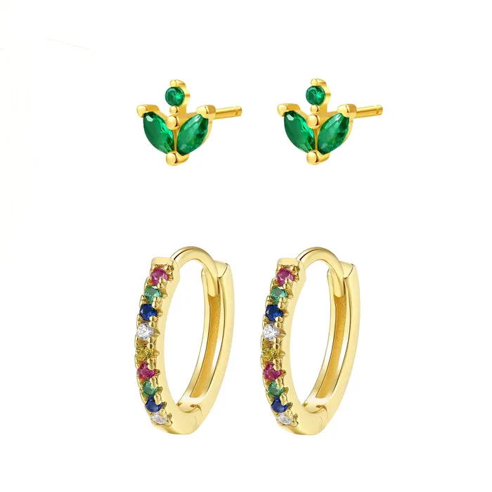 Hey Happiness Earrings Rainbow Earrings Set Sterling Silver