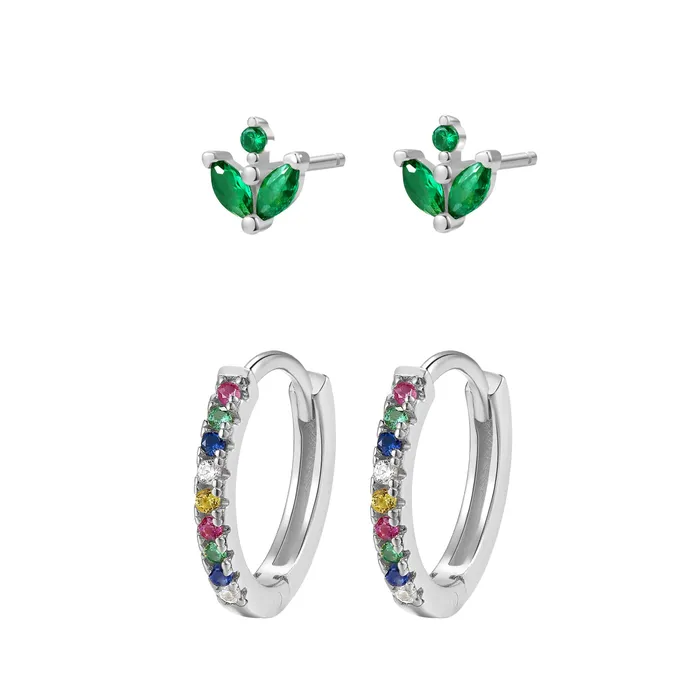 Hey Happiness Earrings Rainbow Earrings Set Sterling Silver Hey Happiness Earrings Rainbow Earrings Set Sterling Silver