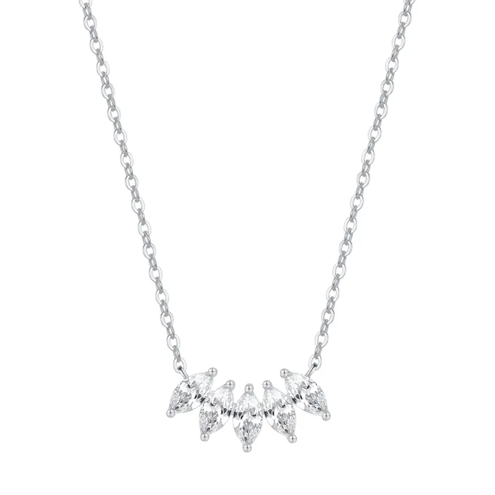 Hey Happiness Necklaces Gemstone Blossom Necklace Sterling Silver