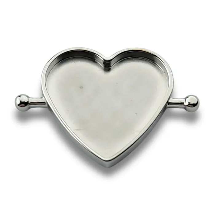 Necklaces CONQUERing DIY Heart Element Bezel