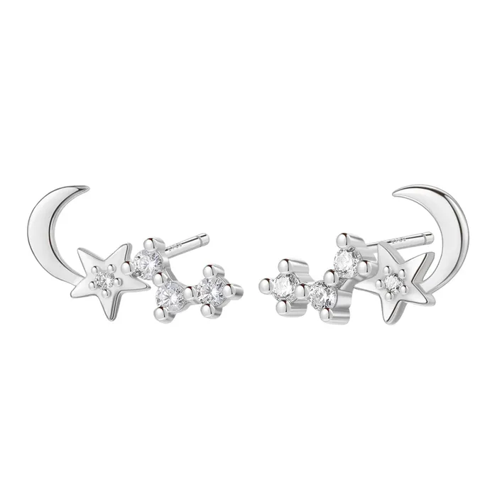 Night Sky Stud Earrings Sterling Silver Hey Happiness Earrings