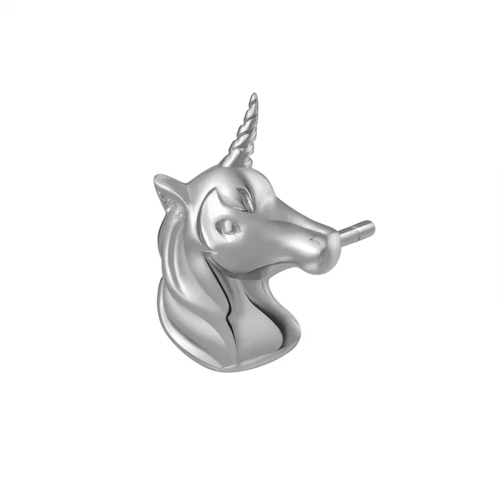 Unicorn Stud Earring Sterling Silver Hey Happiness Earrings Unicorn Stud Earring Sterling Silver Hey Happiness Earrings