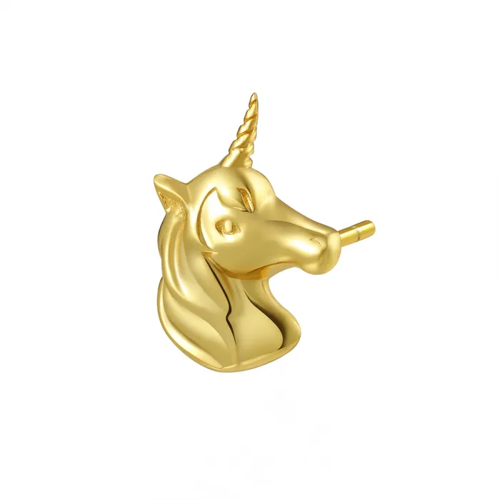 Unicorn Stud Earring Sterling Silver Hey Happiness Earrings Unicorn Stud Earring Sterling Silver Hey Happiness Earrings