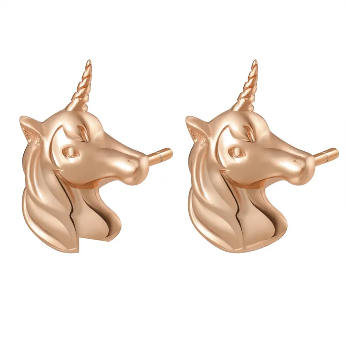 Unicorn Stud Earring Sterling Silver Hey Happiness Earrings Unicorn Stud Earring Sterling Silver Hey Happiness Earrings