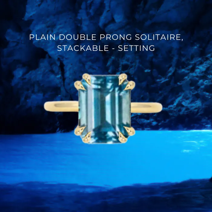 Anueva Jewelry Rings 136CT EMERALD CUT MONTANA SAPPHIRE Design Specialist Curated Build Your Own Dream Ring