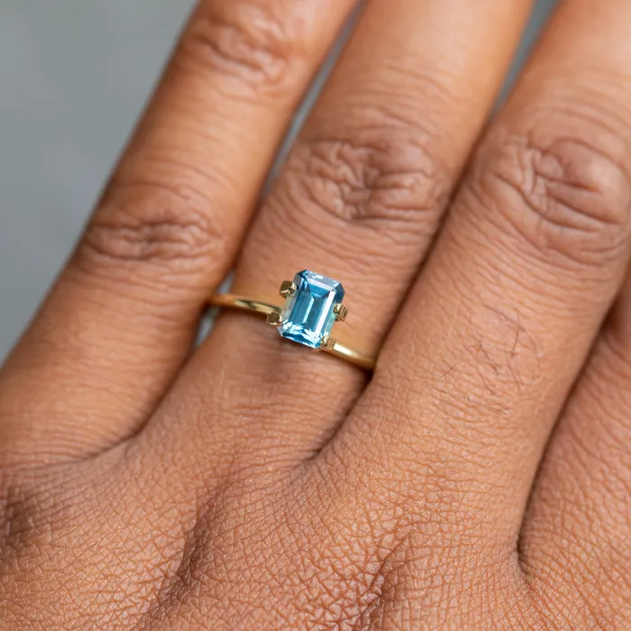 Anueva Jewelry Rings 136CT EMERALD CUT MONTANA SAPPHIRE Design Specialist Curated Build Your Own Dream Ring