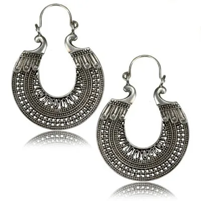 Chaotic Trading Boho White Brass Earrings Earrings