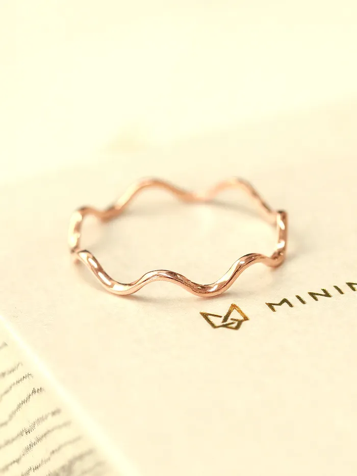 Rings MinimalBijoux 14K 18K Gold Wave Ring