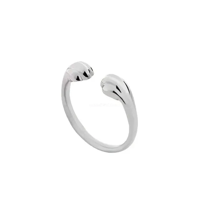 Rings Silver Cute Cat Paw Ring CatCurio Pet Store