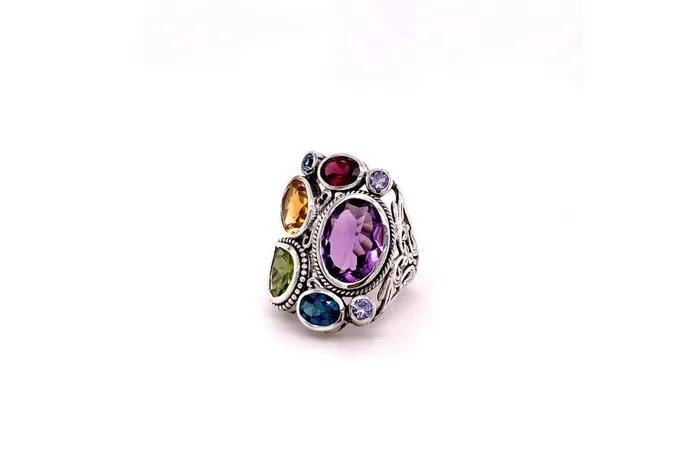 Samuel B Rings Madeira Ring Multi Gemstones
