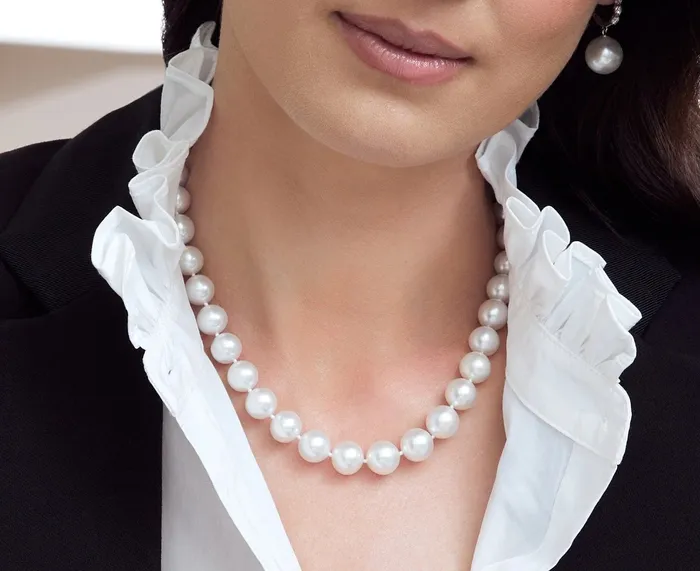 White South Sea Pearl Necklace 130150mm AAAA Quality SPT Necklaces
